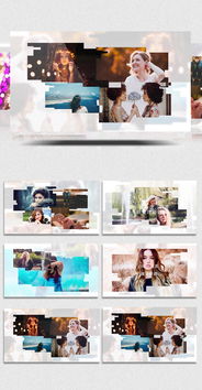 AECC白色小清新图文写真展示 高清模板设计素材解析与WFCWeHappy分享